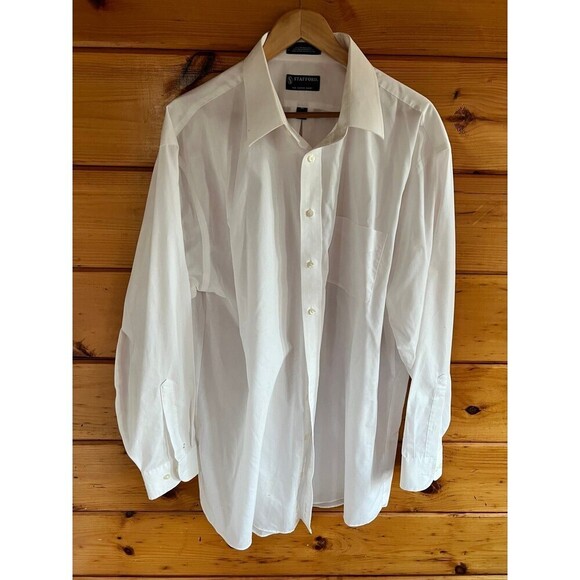 Stafford The Super Shirt Men’s 18 1/2  36-37 - Picture 1 of 3